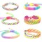 1mm Stretchy Bracelet String, Sturdy Rainbow Elastic String Elastic Cord for Jewelry Making, Necklaces, Beading and Crafts